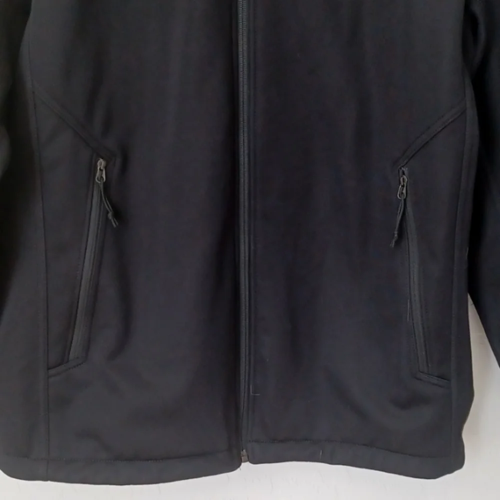 NEW The North Face Black Full Zip Soft Shell Jacket Mens Size Medium - Picture 3 of 7